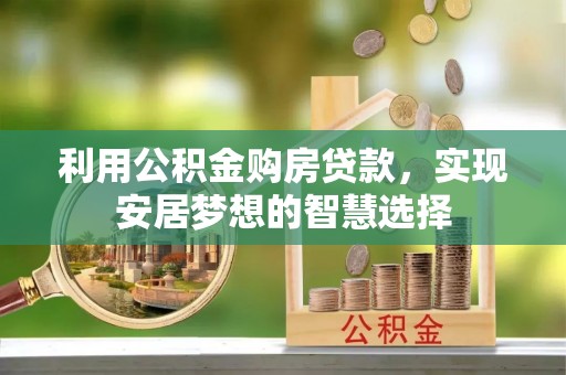 学甲利用公积金购房贷款，实现安居梦想的智慧选择